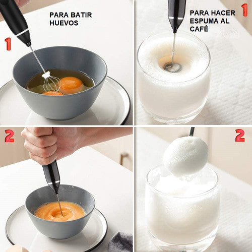 Batidor/Espumador recargable