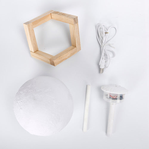 Lámpara luna con humidificador