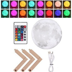 Lámpara luna con mando